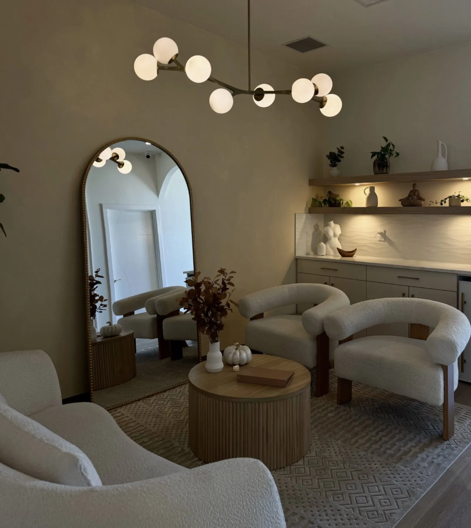 Lavish Beauty lounge, an immersive boutique interior by KINN Studios Calgary